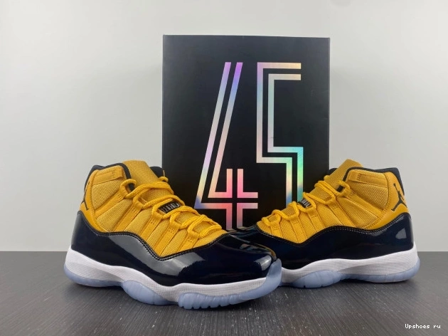yellow 11 black and Jordan Air 0131